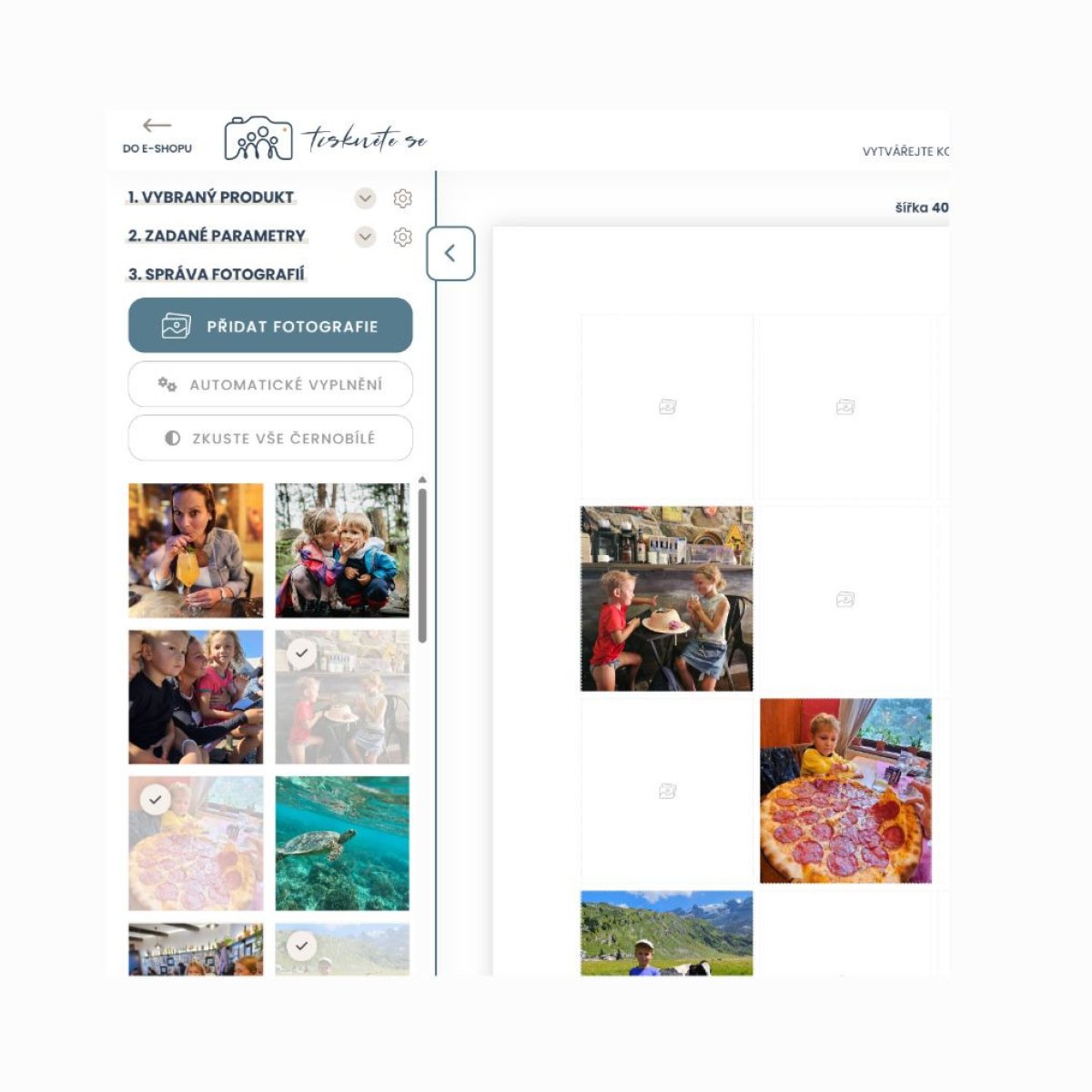 Nahrejte fotografie a tvořte