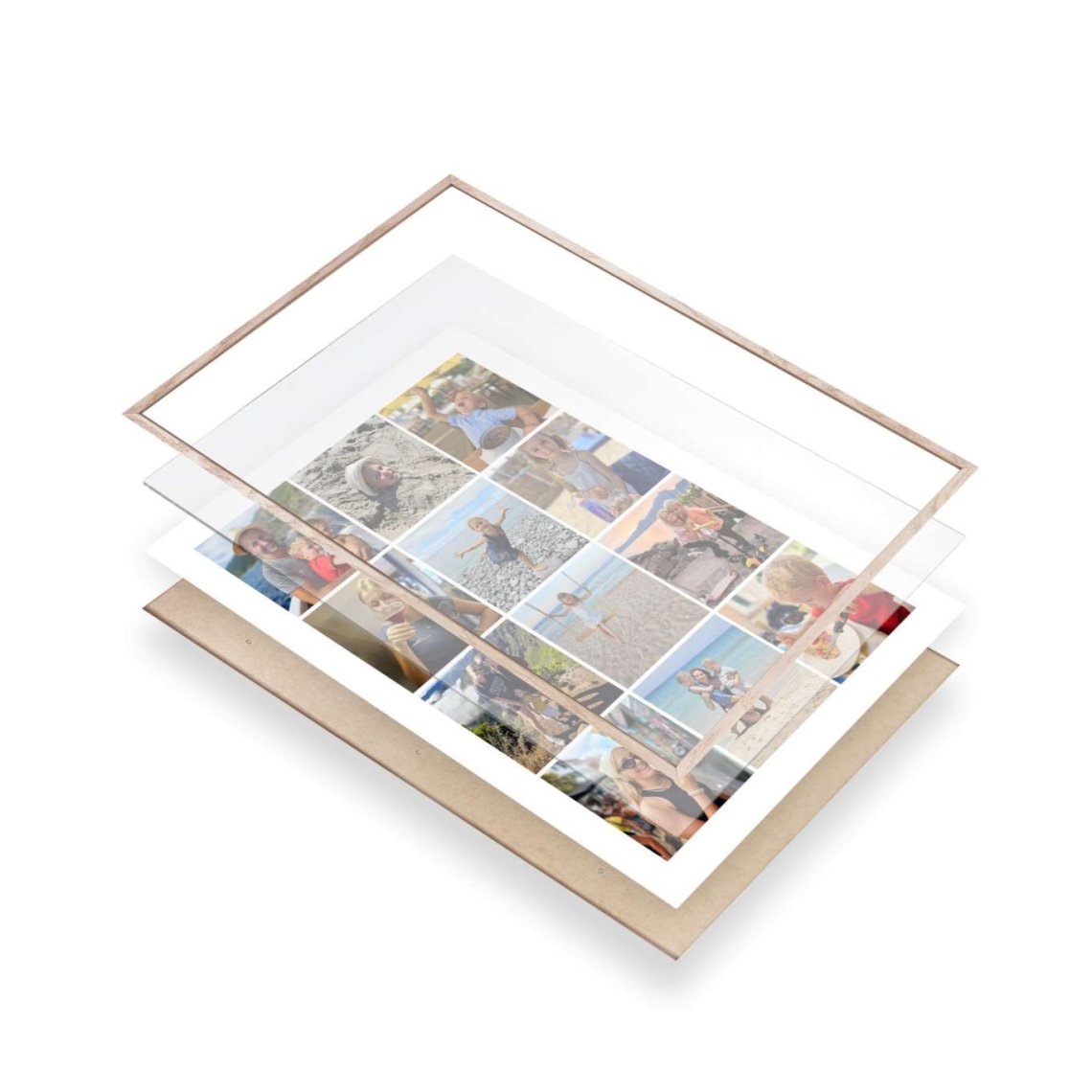 Dřevěný rám 50×100 cm, dub