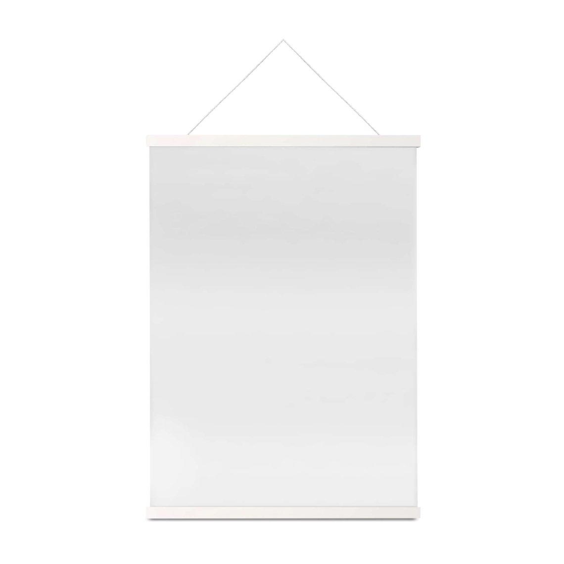 Magnetický dřevěný závěs na plakáty, 51 cm, bílý