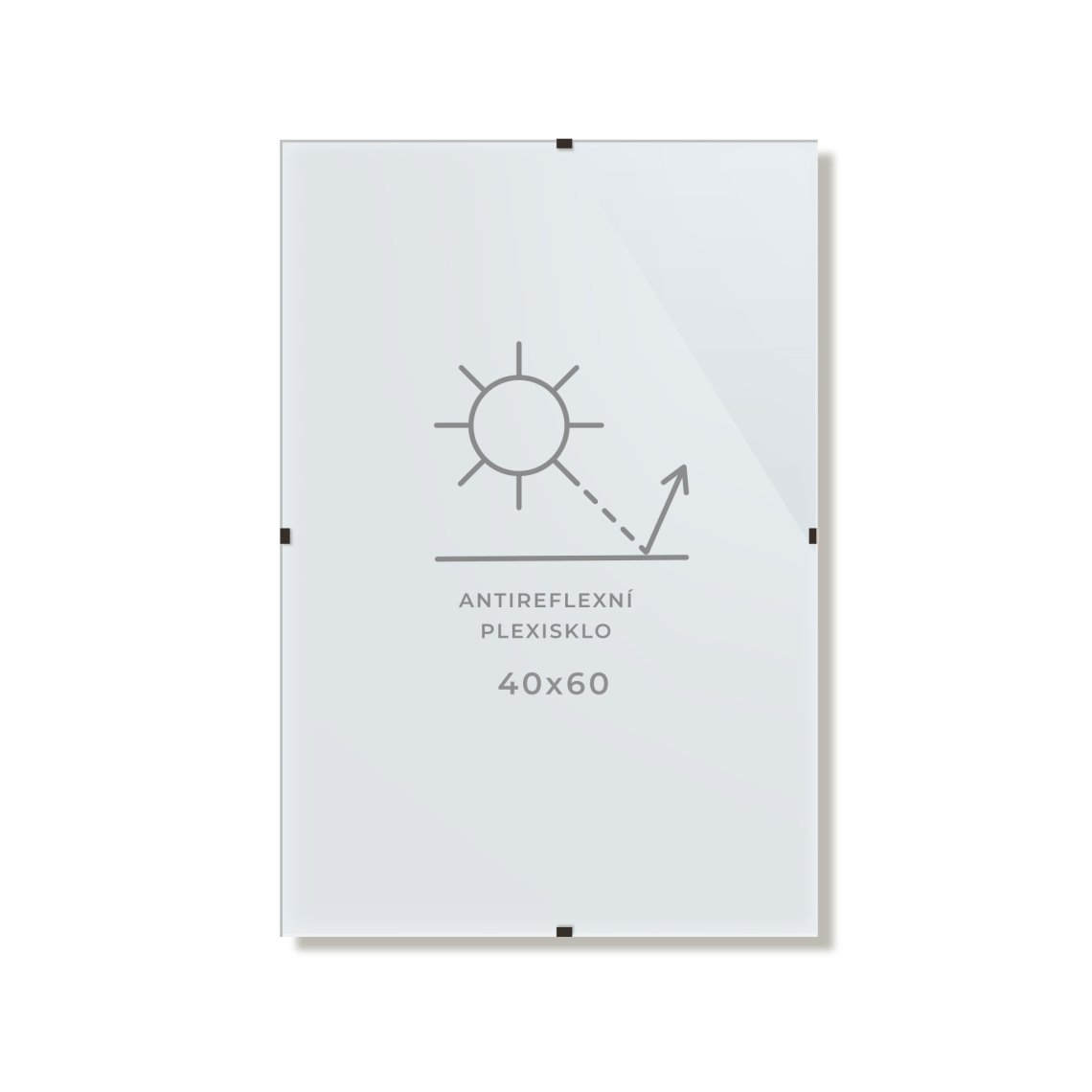 Clip rám, 40×60 cm, antireflex