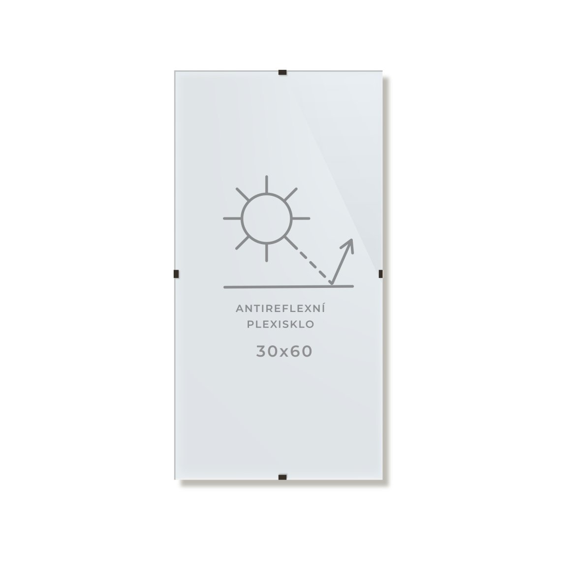 Clip rám, 30×60 cm, antireflex